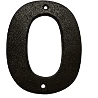Números para Casas de Hierro Fundido 0-9 (0- Negro)